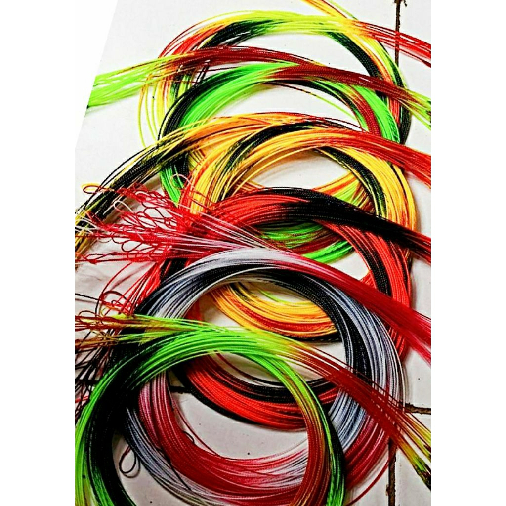 (Tali khusus urek belut) senar pelangi warna-warni panjang 1,5 hingga 2 meter