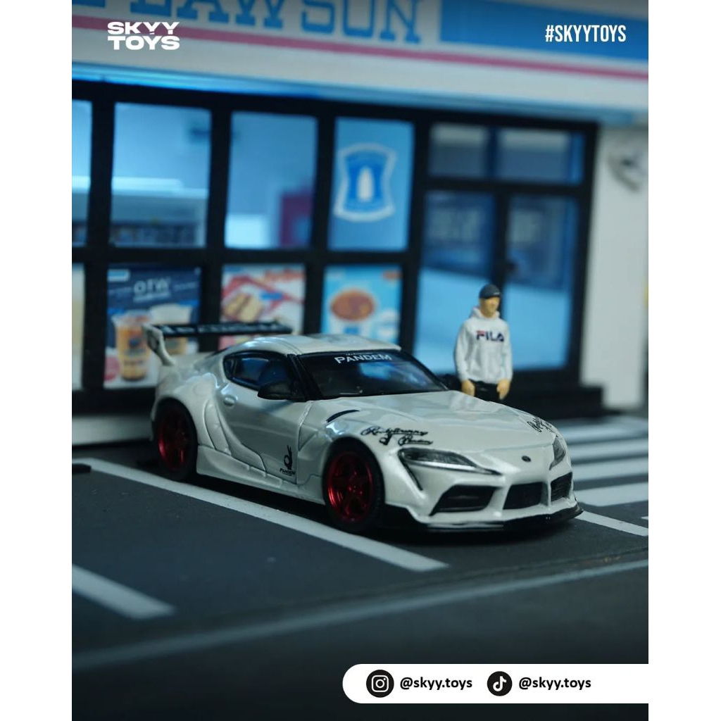 Mini GT Toyota GR Supra MK5 Pandem V1.0 pearl white