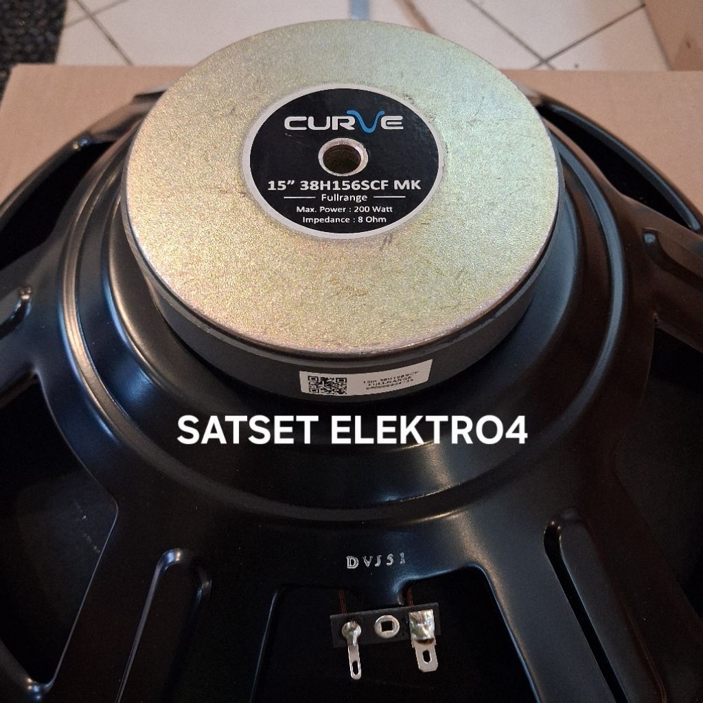 SPEAKER CURVE 15 INCH 15"38H156SCF MK FULLRANGE MAGNET KECIL 200 WATT