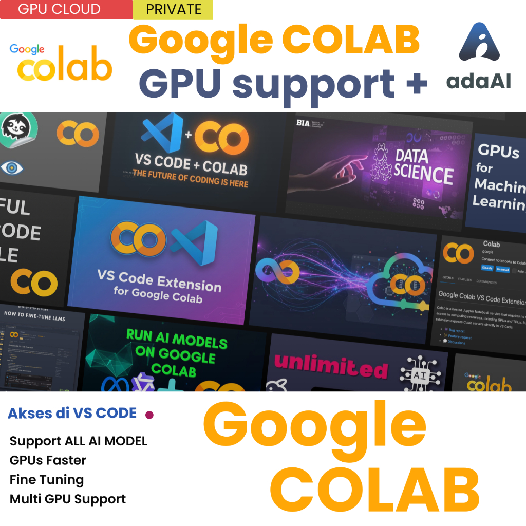 G00gle Colab Pro/Pro+ - Akses GPU Premium untuk AI & Data Science