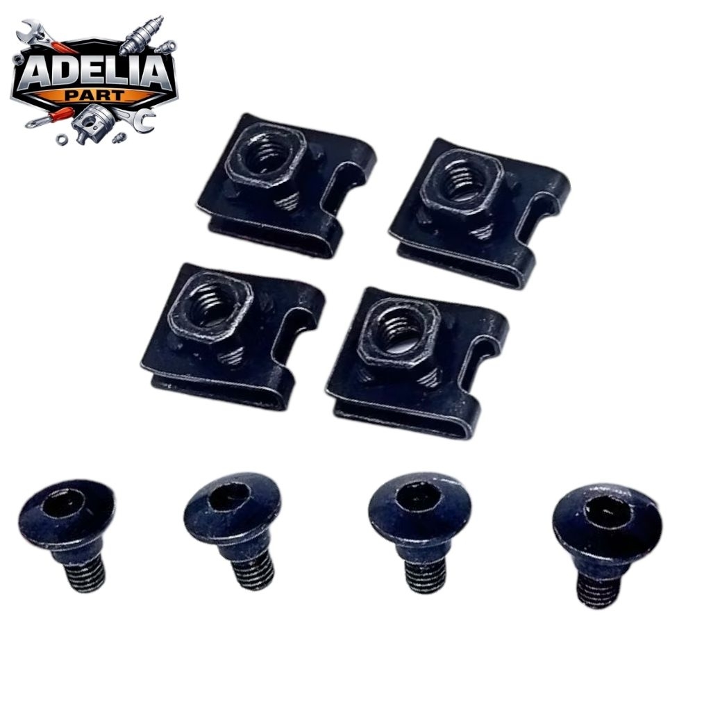 4set Baut L Baut/Klip Baut Batok Lampu Depan CRF 150 Honda Original