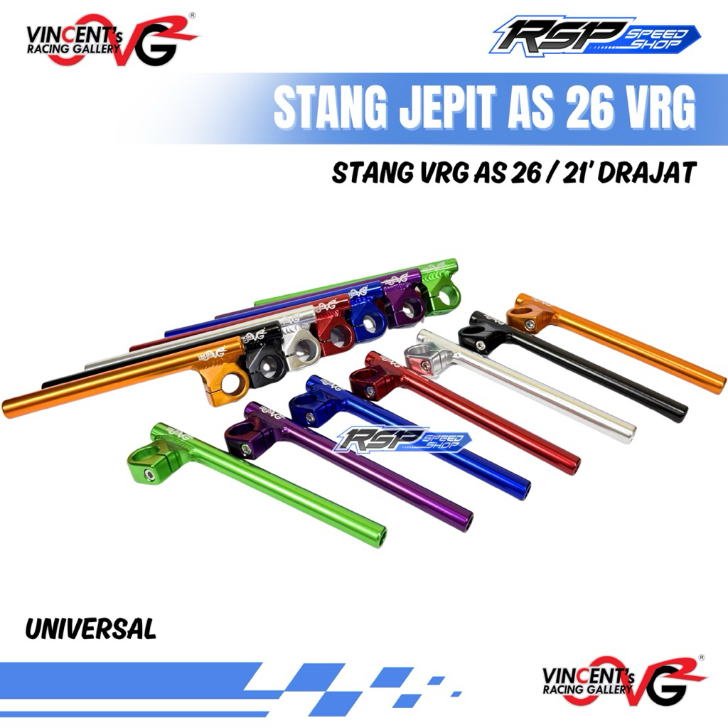 STANG JEPIT AS 26 / 21 DRAJAT VRG UNIVERSAL ORIGINAL VINCENT'S RACING GALLERY