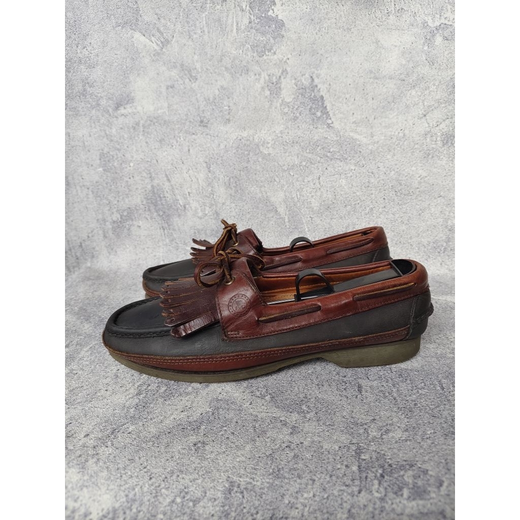 SEPATU LOAFERS EVERGREEN VIBRAM KILTIE LEATHER SECOND ORIGINAL LIKE NEW