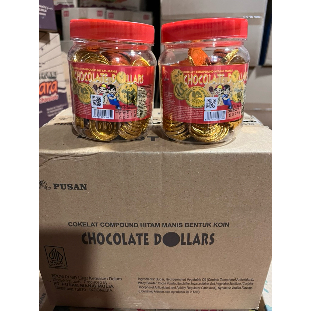 PUSAN COKLAT DOLLAR MINI ISI 100pc