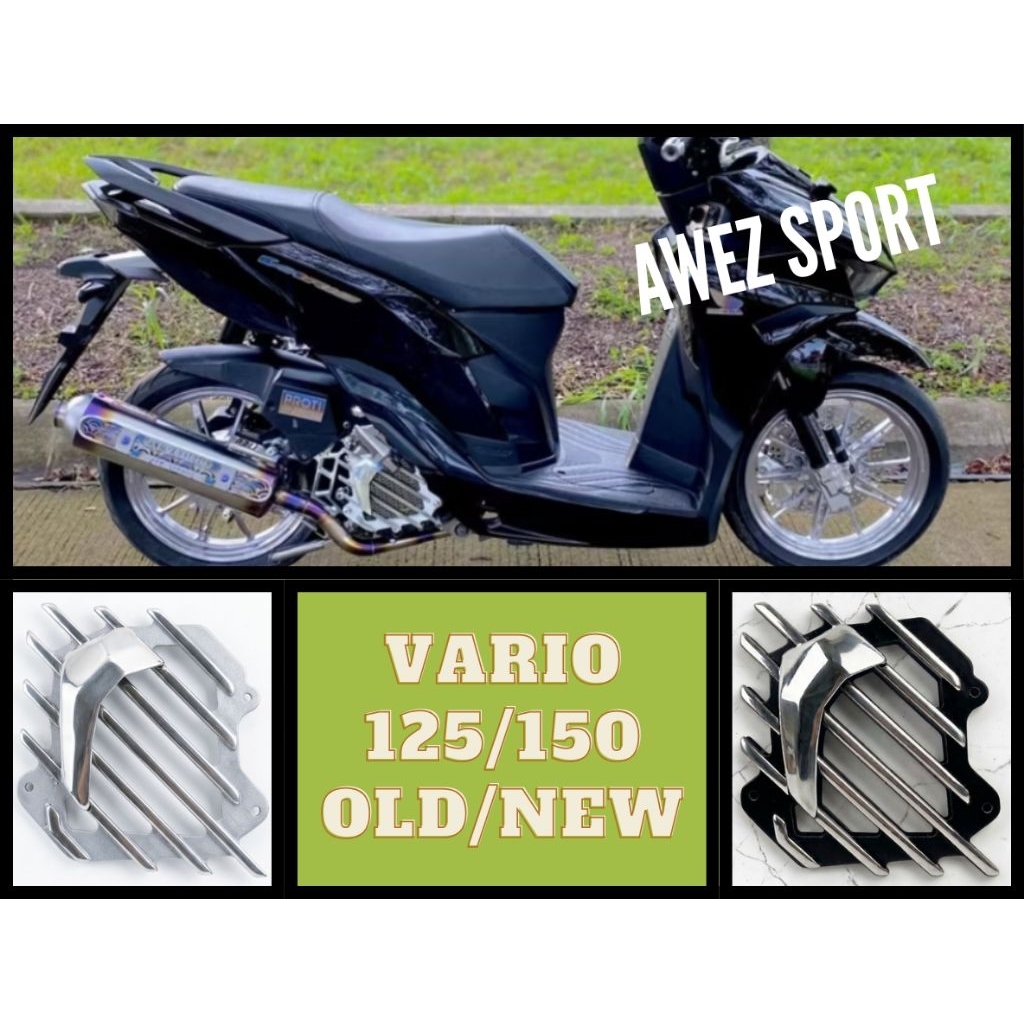Cover Radiator Vario 125/150 Vietnam Series CNC Lokal Almunium aluminium Cover Radiator Vario 125 15