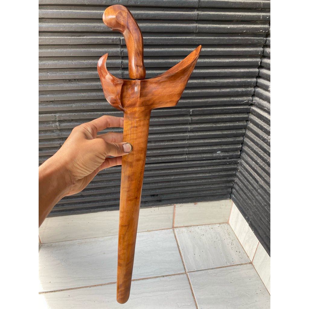 warangka ladrang capu panjang 43cm kayu pelesium pinising lawasan