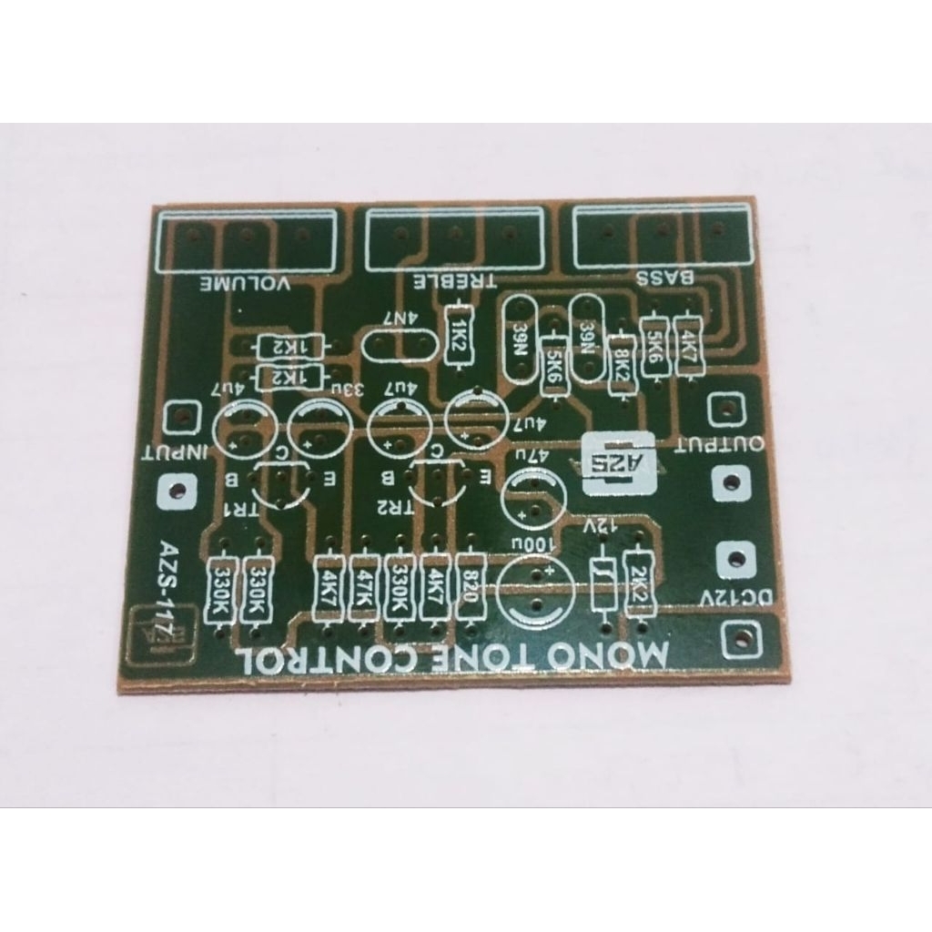 PCB Tone Control Mono 2 Transistor Mono Tone Control