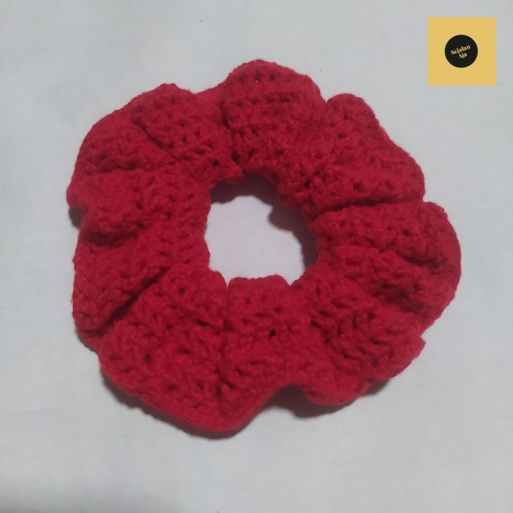 SCRUNCHIE IKAT RAMBUT RAJUT