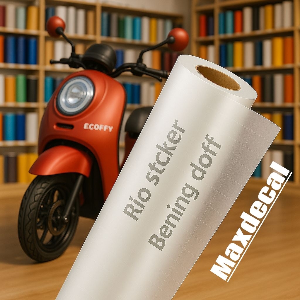 Skotlet transparan bening clear doff stiker putih transparan clear matte maxdecal