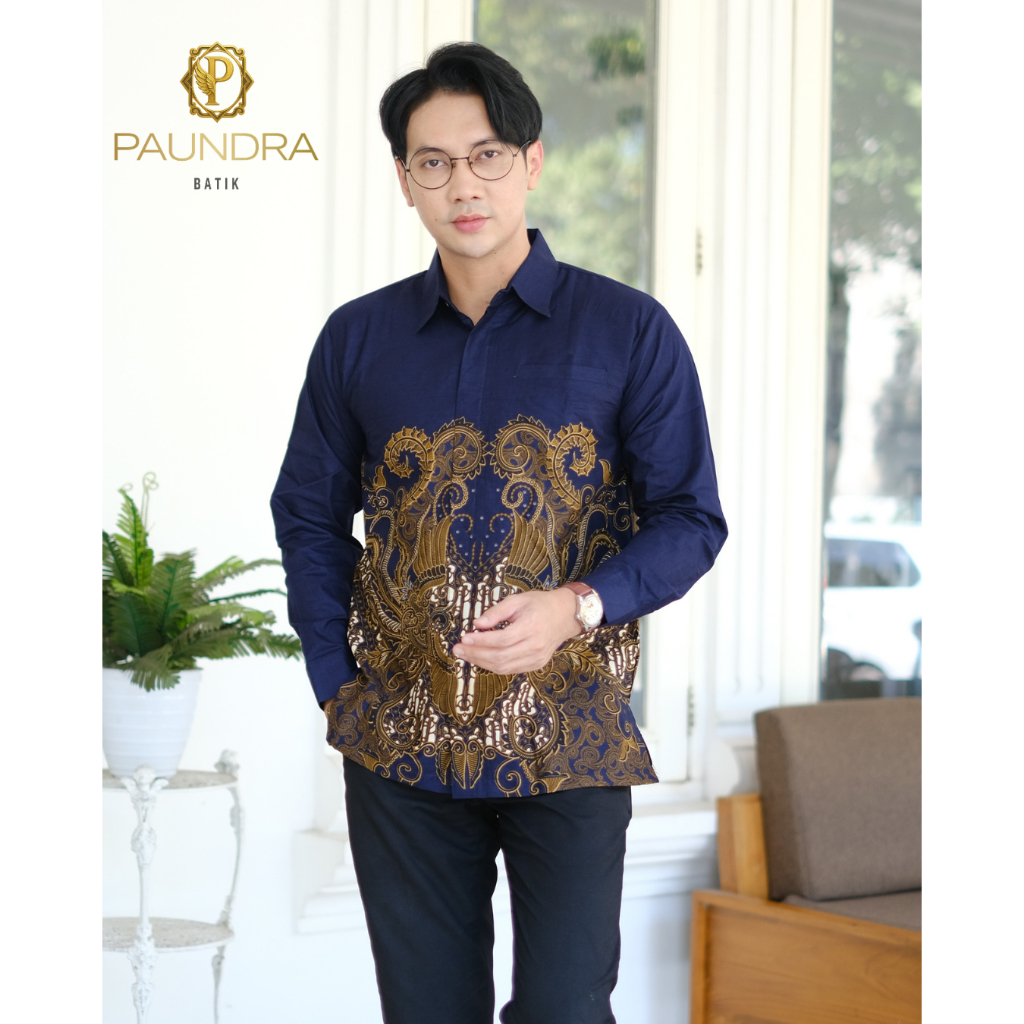 Batik Paundra Kemeja Panjang Furing Motif Pradipa