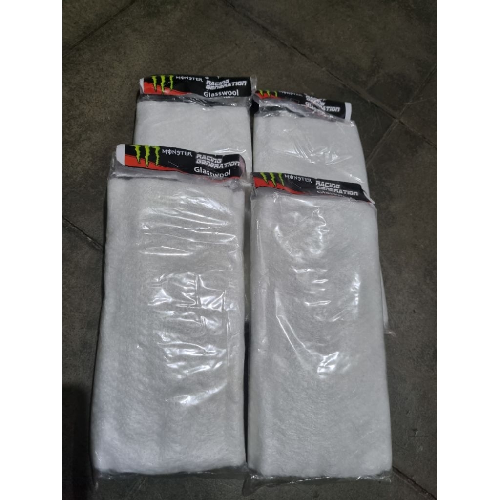 GLASSWOOL KNALPOT PUTIH