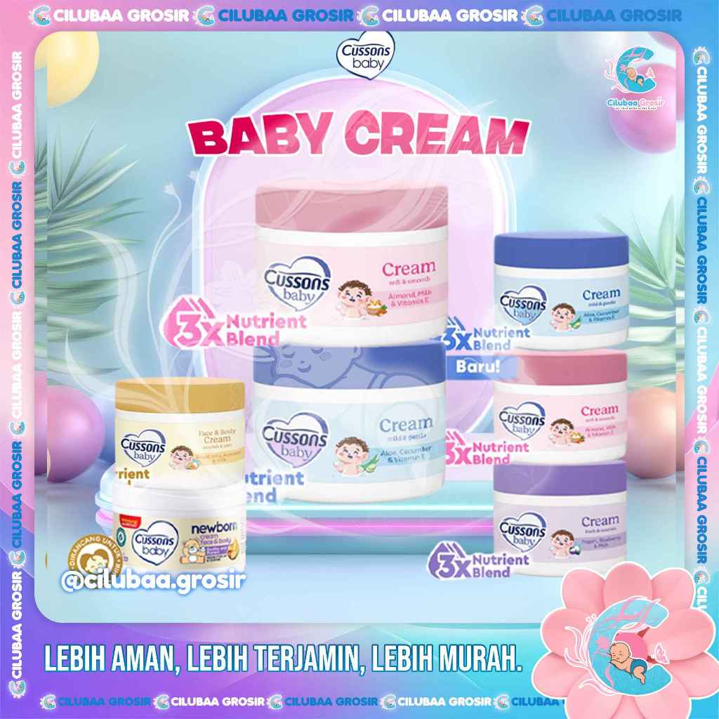 CUSSONS BABY Cream Soft & Smooth || Fresh & Nourish || Mild & Gentle || Newborn Cream || Krim Bayi 5