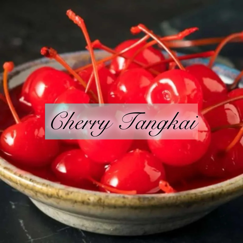 Ceri Merah Tangkai | Red Cherry  Maraschino | Topping Hiasan Kue & Minuma