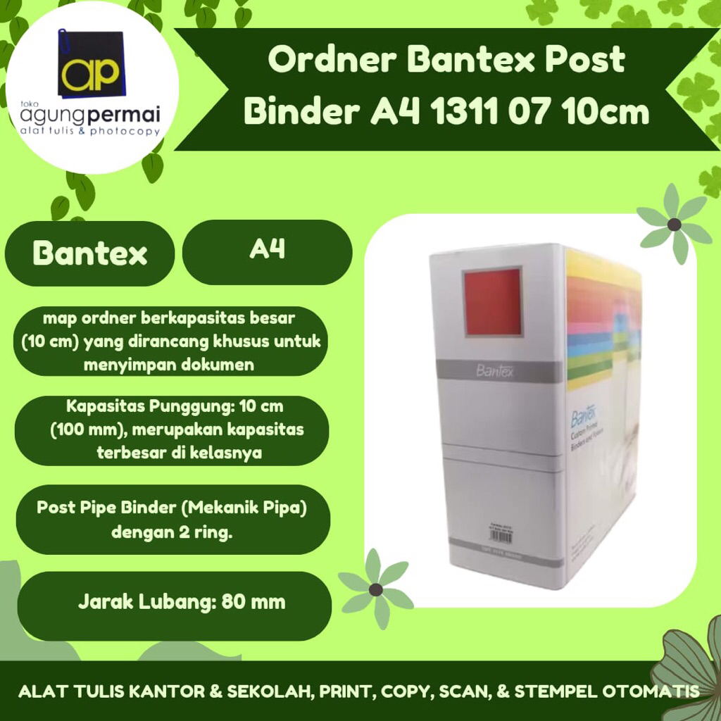 Ordner Bantex Post Binder A4 1311 07 10cm