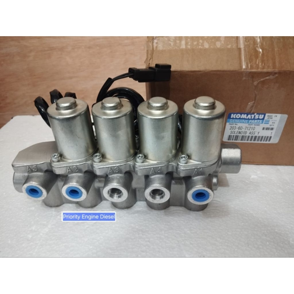 Solenoid valve group / block solenoid assy Komatsu PC130-7 203-60-71210