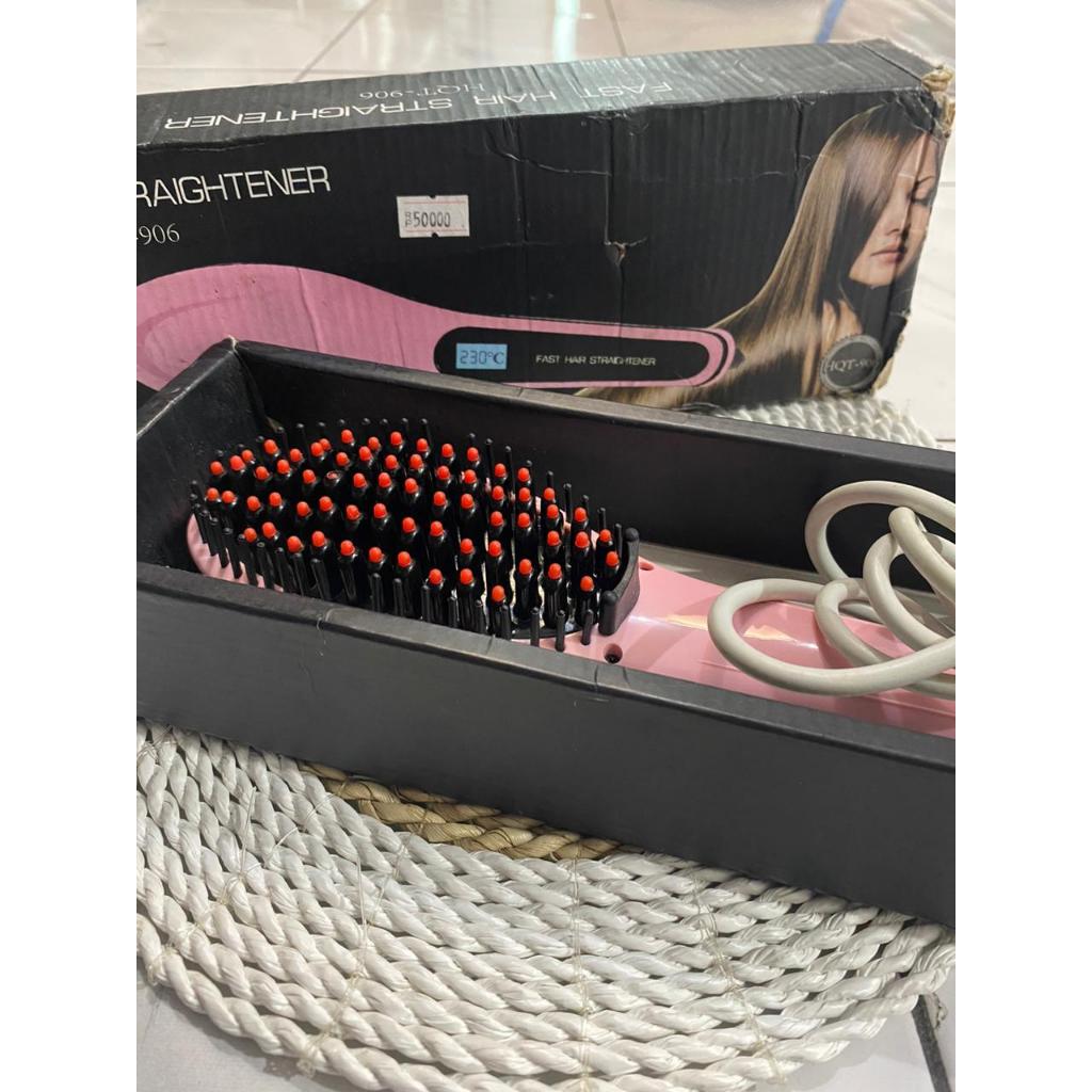 Sisir Catok Pelurus Rambut Elektrik Murah Hair Fast Hair Straightener Original Magic HQT906
