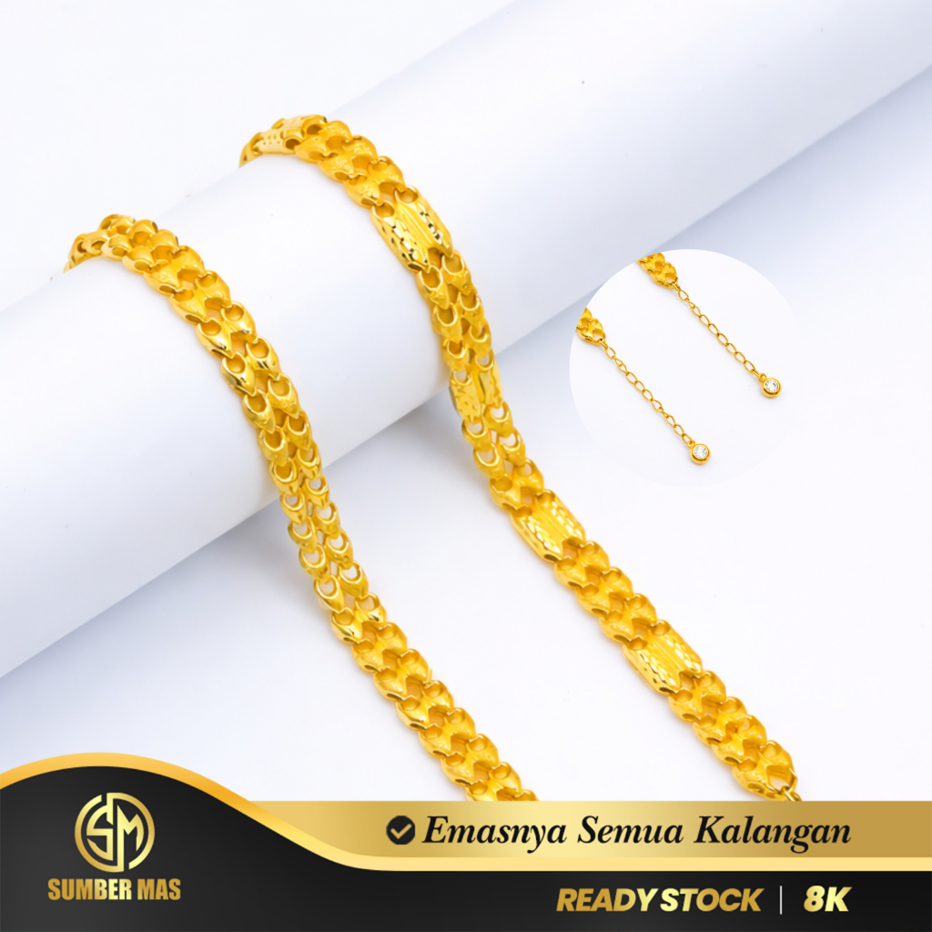 GELANG RANTE EMAS PAJERO FASHION 8K - SUMBER MAS