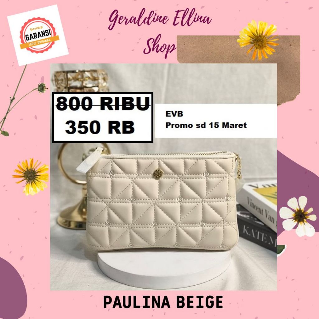 Tas selempang EVB wanita sale shoulder bag seri PAULINA