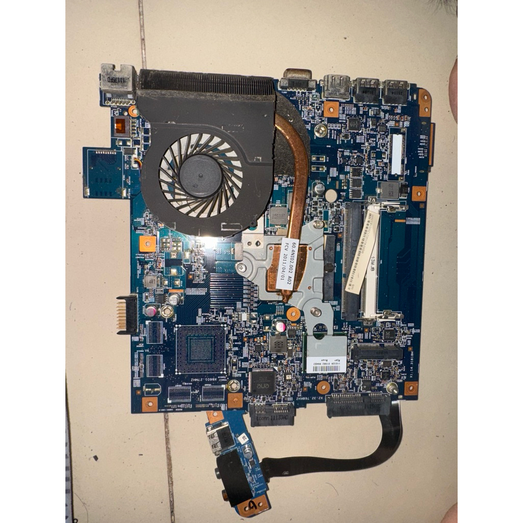 mainbord acer 4750 core i3 gen1 kondisi mati belum servis