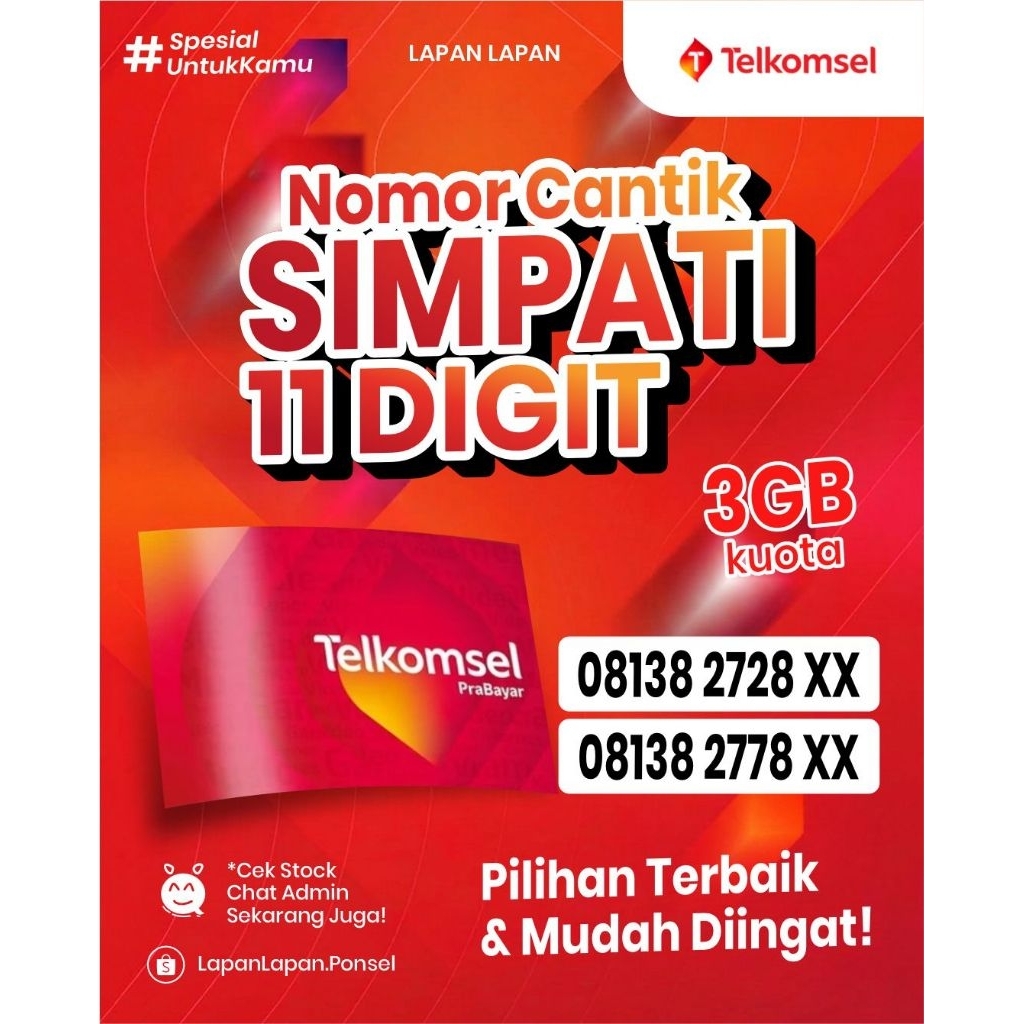 NOMOR CANTIK 11 DIGIT PERDANA SIMPATI