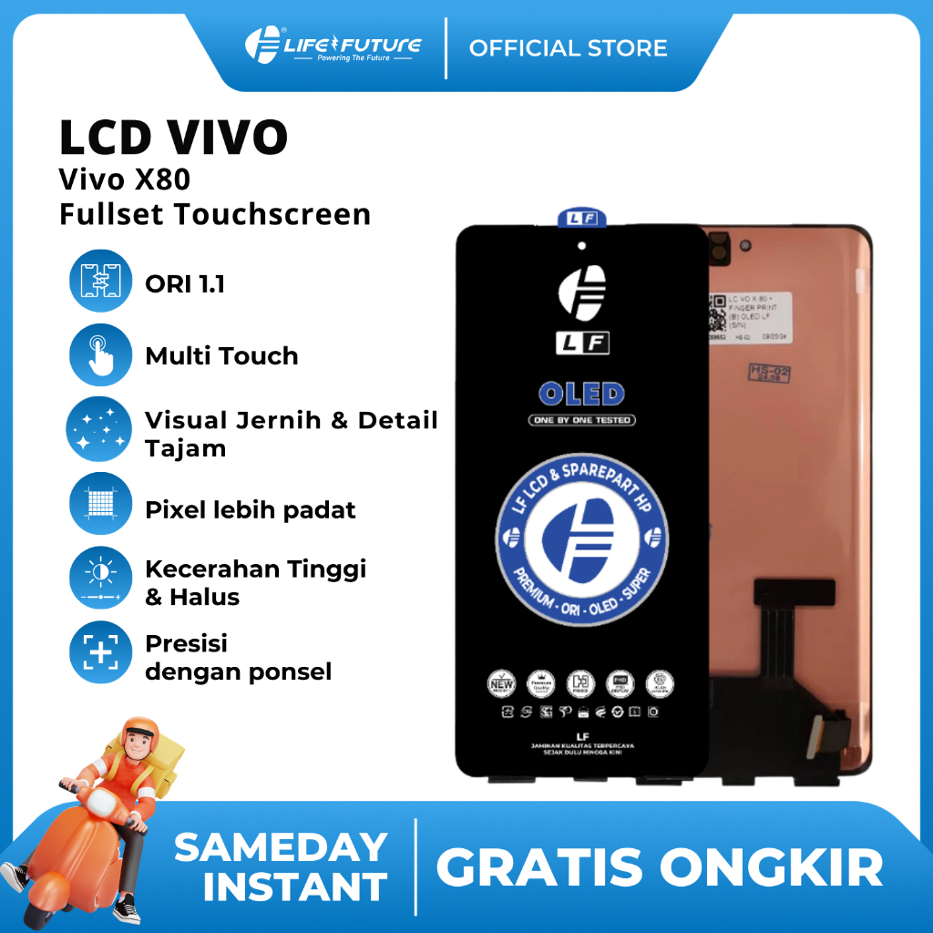 LF - LCD Vivo X80 Fullset Touchscreen