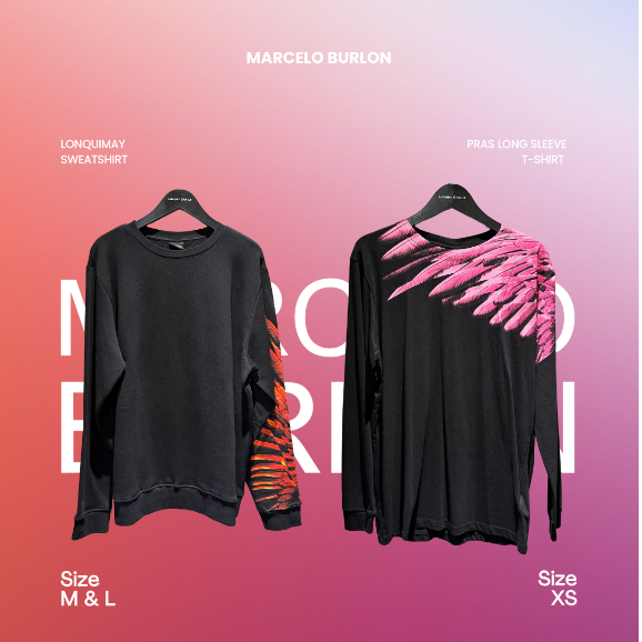 Marcelo Burlon Sweatshirt (100% Authentic Original Asli)