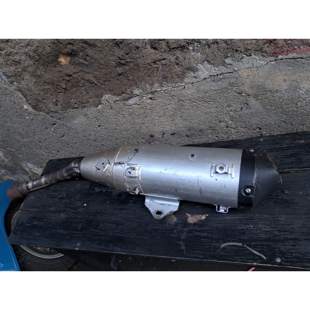 Slencer knalpot kawasaki klx 230 cc 230cc silencer knalpot original ori copotan standar kelengkapan 