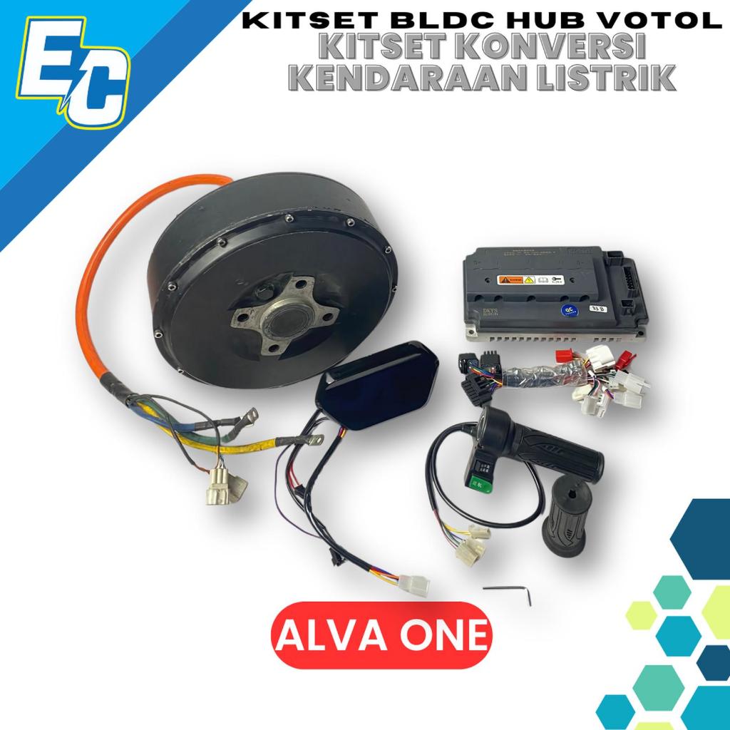 Kit set motor listrik BLDC hub 4kw 72V