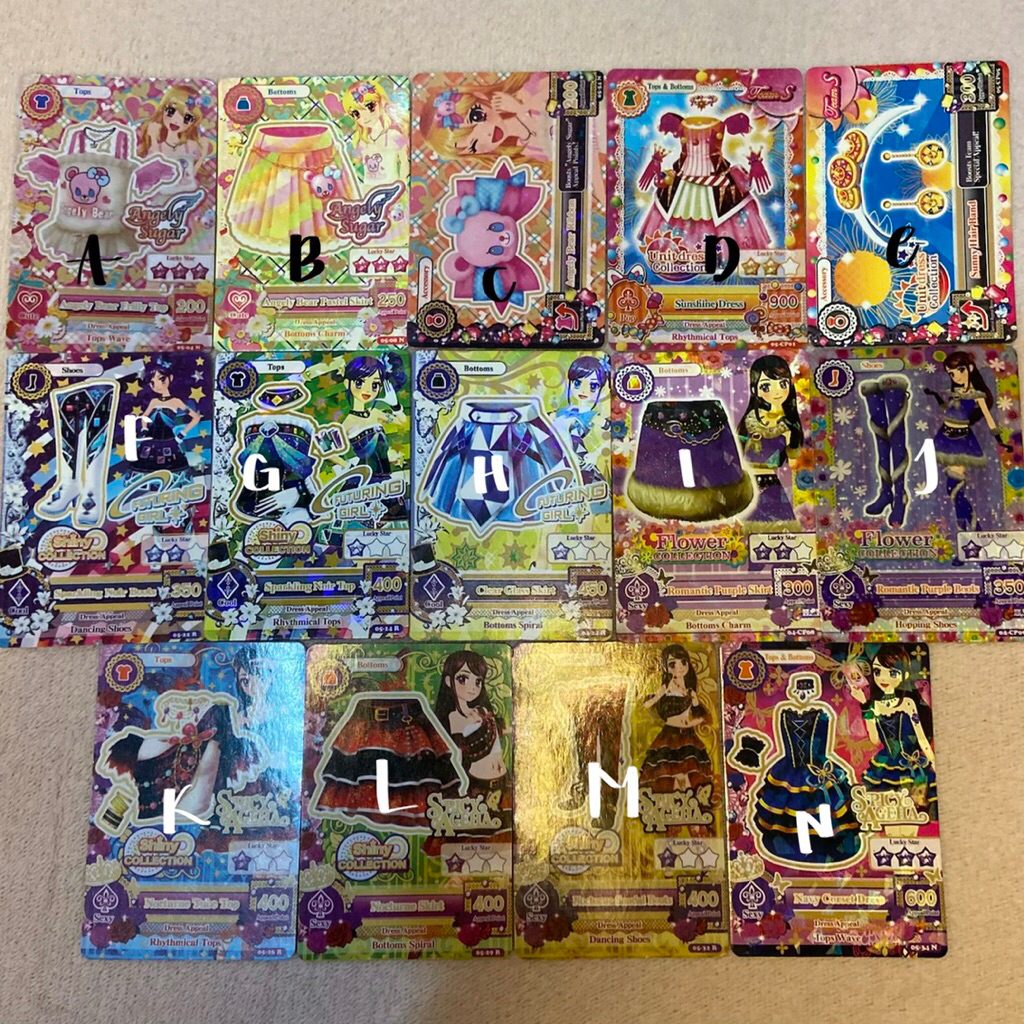 [SALE MURAH] Kartu Photocard AIKATSU Ichigo, Aoi, Ran, Otome, Mizuki, Sakura STAR ANIS