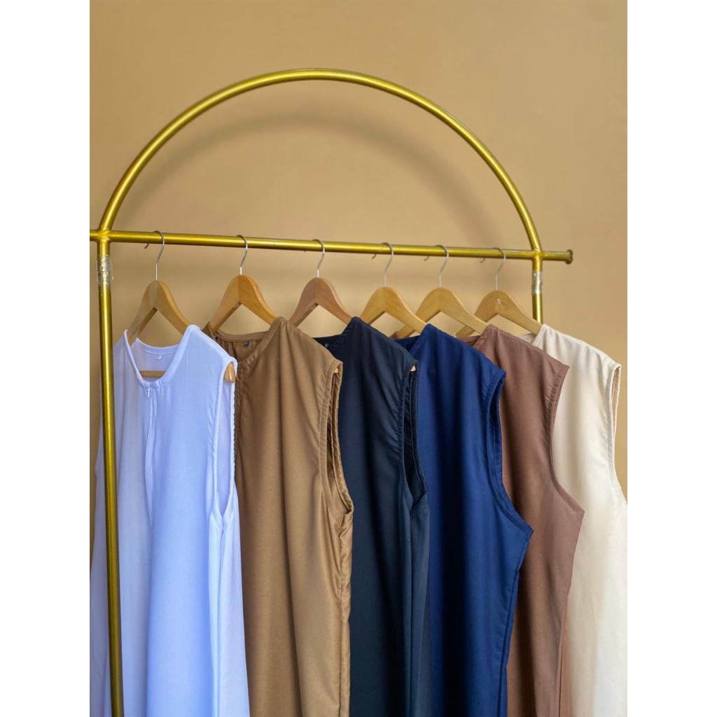 Gamis Inner Bahan Toyobo Premium Tanpa Lengan Jumbo