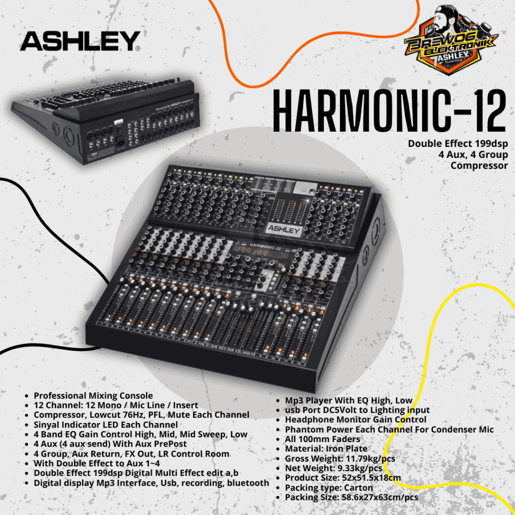 BREWOG ASHLEY NUSANTARA MIXER HARMONIC 12