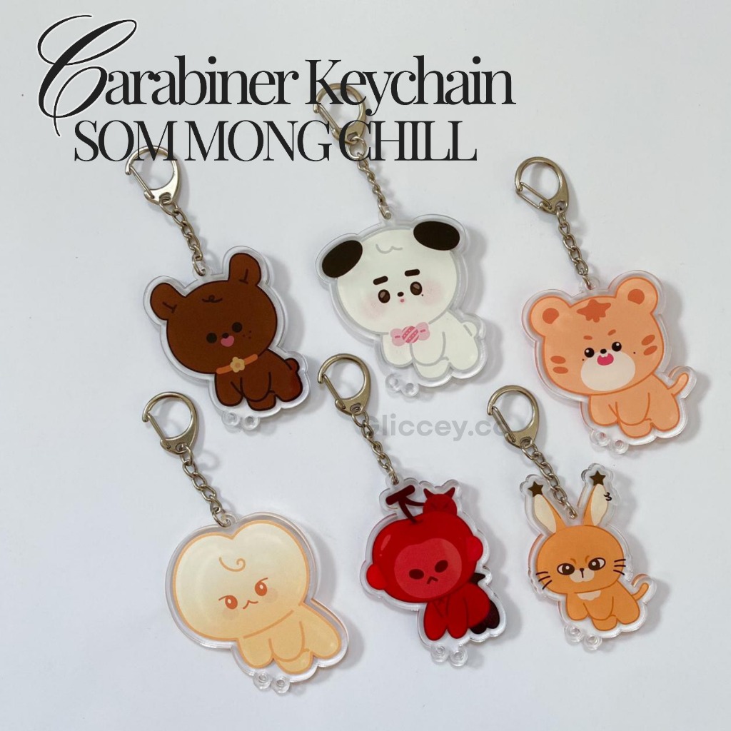 CARABINER KEYCHAIN SOM MONG CHILL ll KARABINER NCT 127 ILICHIL ll GANCI BAGCHARM KEYRINGILICHIL