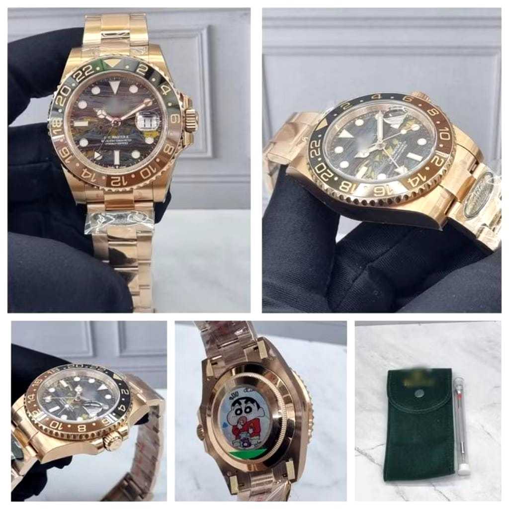 JAM TANGAN TERBARU IRLX GMT-MASTER II 2 40MM TIGER IRON DIAL ROOTBEER ARF 3285 V3 OYSTER CHAIN 904L 