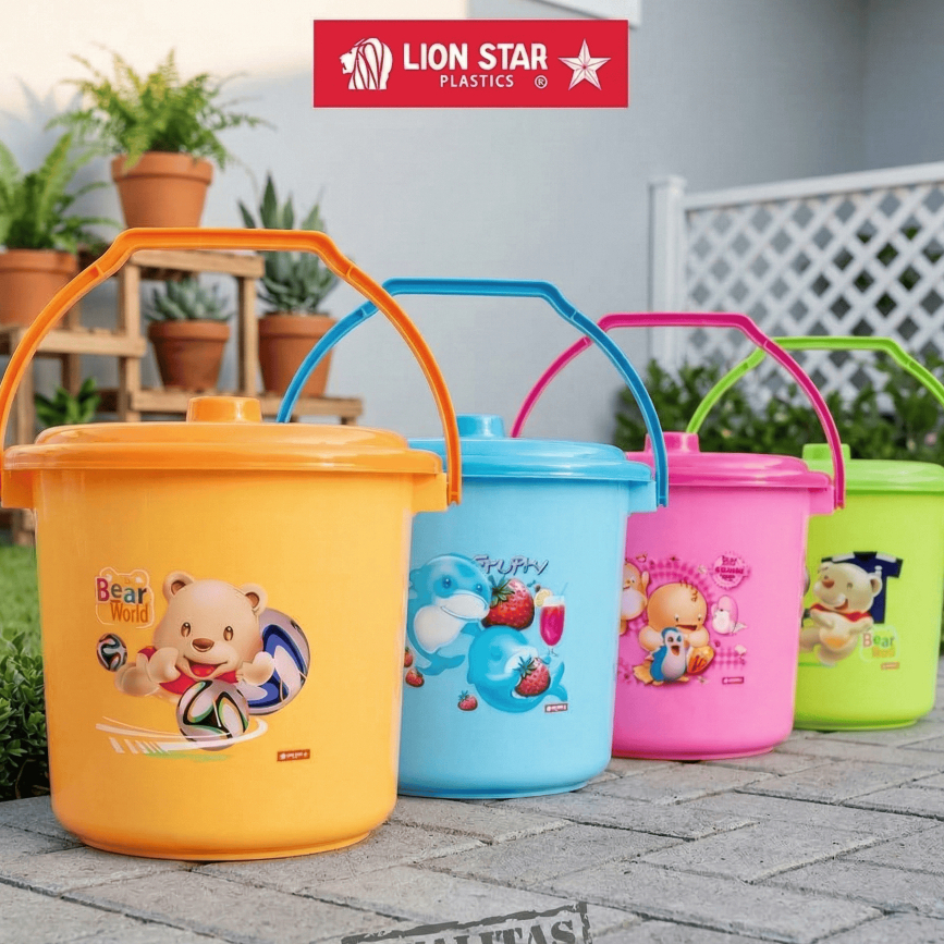 LION STAR EMBER TUTUP PLASTIK E-2 3 GALLONS 11 LITER PINK HIJAU BIRU ORANGE TEBAL