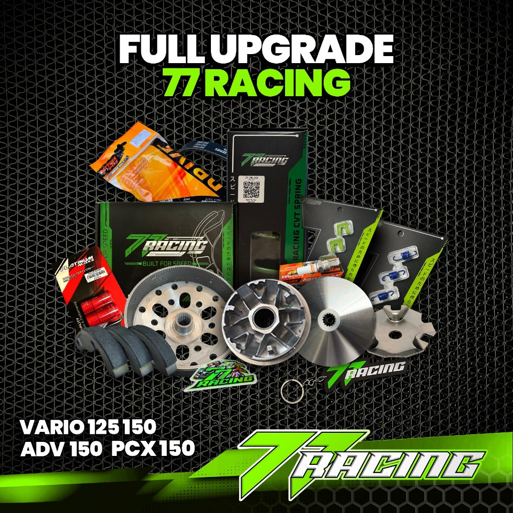PAKET 77 RACING KIRIAN FULL UPGRADE VARIO 125 OLD-VARIO 150 PCX 150-ADV 150 77 RACING PAKET CVT LENG