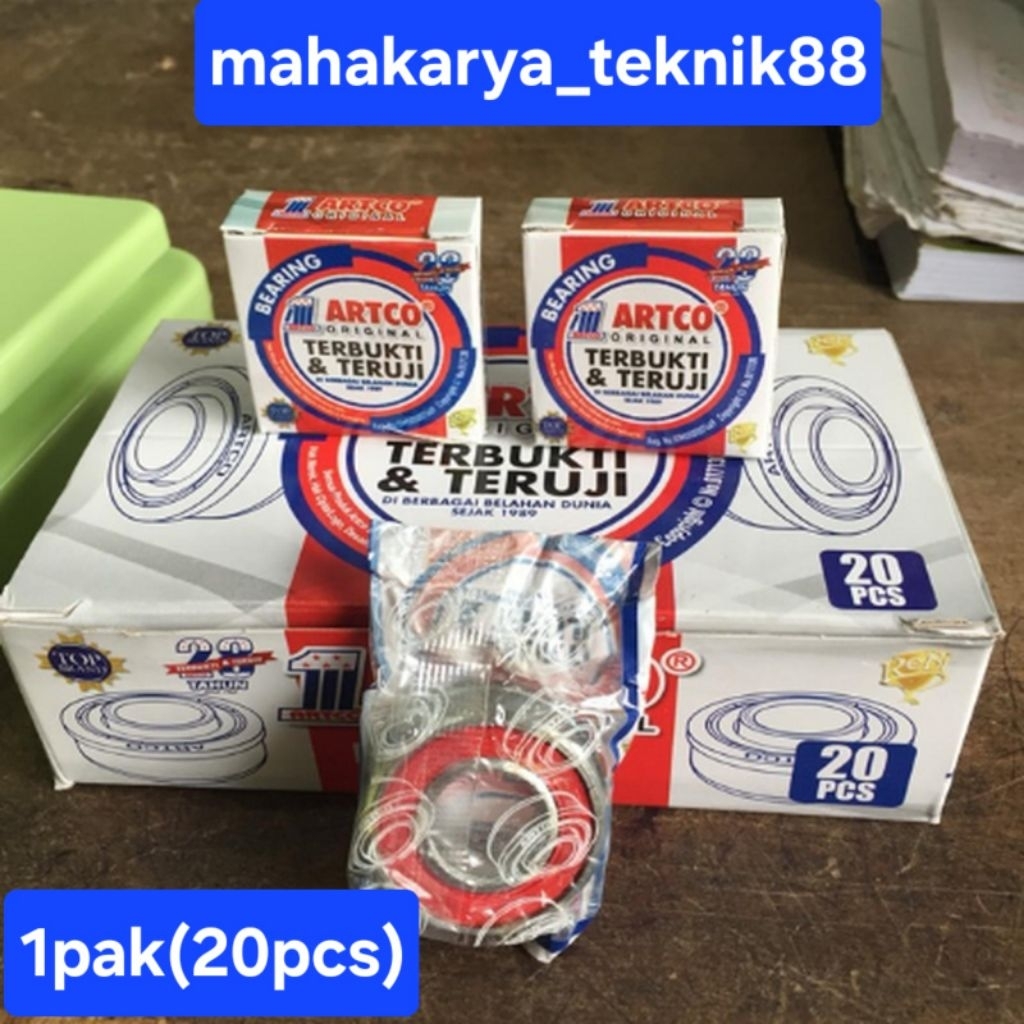 1Pak(20pcs)ARTCO Bearing artco/Lahar kereta cor / sorong / beko / angkongMerk ARTCO