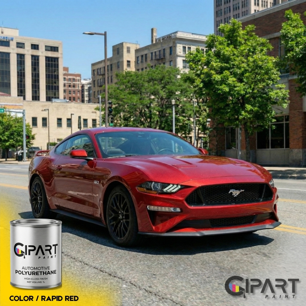 Cat Mobil & Motor CIPART PAINT - RAPID RED Effect Series Merah Candy Mutiara 3-Coat (Paket Groundcoa