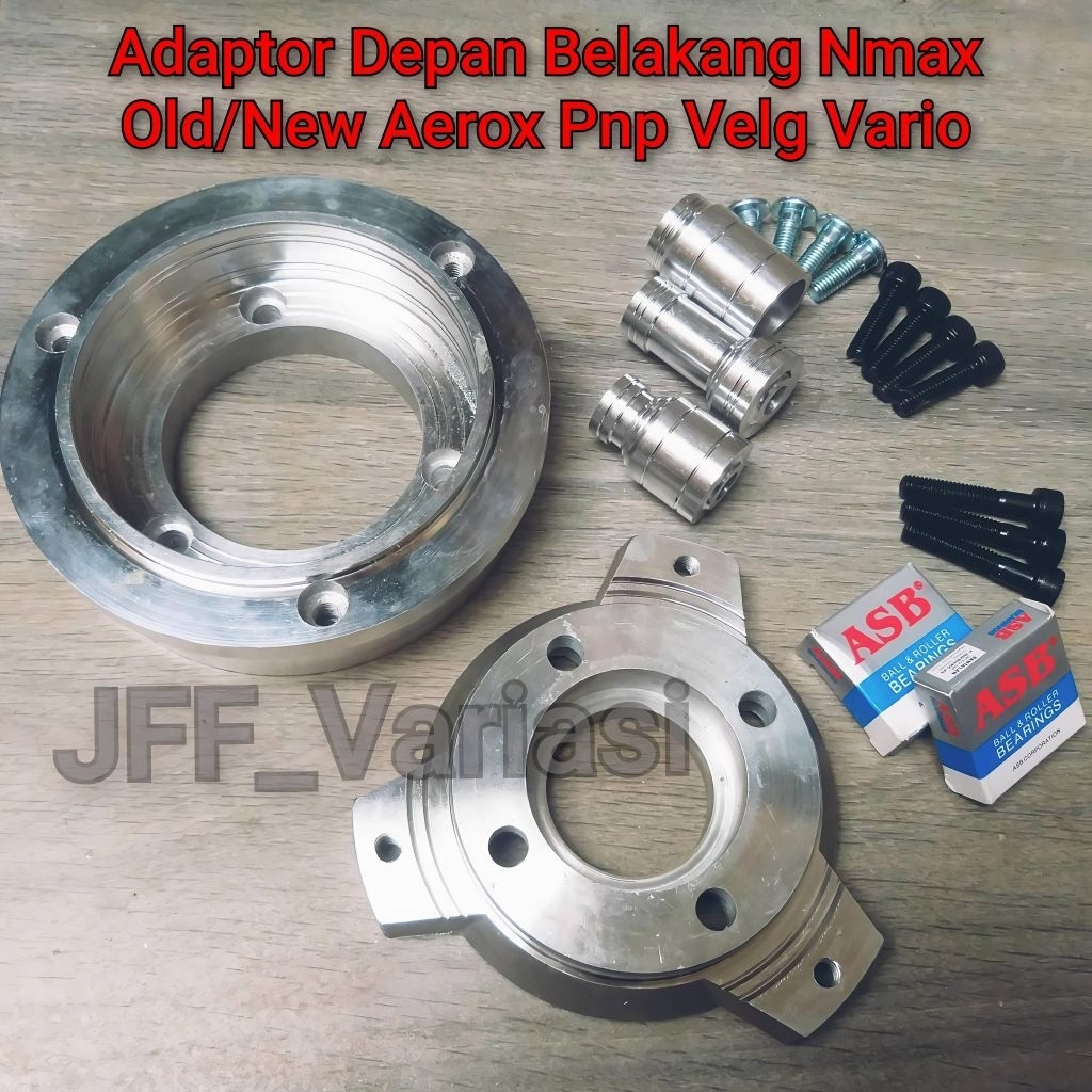 Adaptor Disc Nmax Old/New Pnp Velg Vario 125/150/Plendes Roda Depan Belakang Nmax Pasang Velg Vario