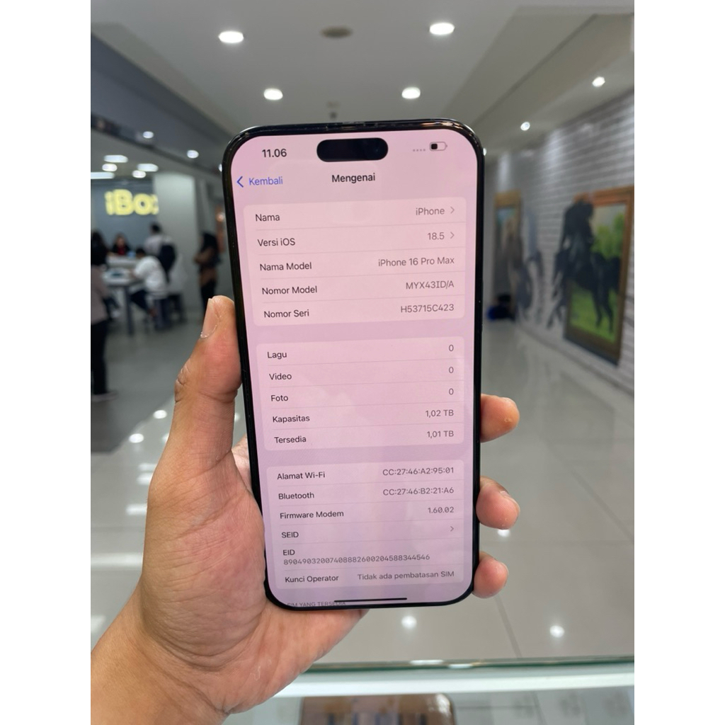 iphone 16 pro max 1tb second ibox istimewa