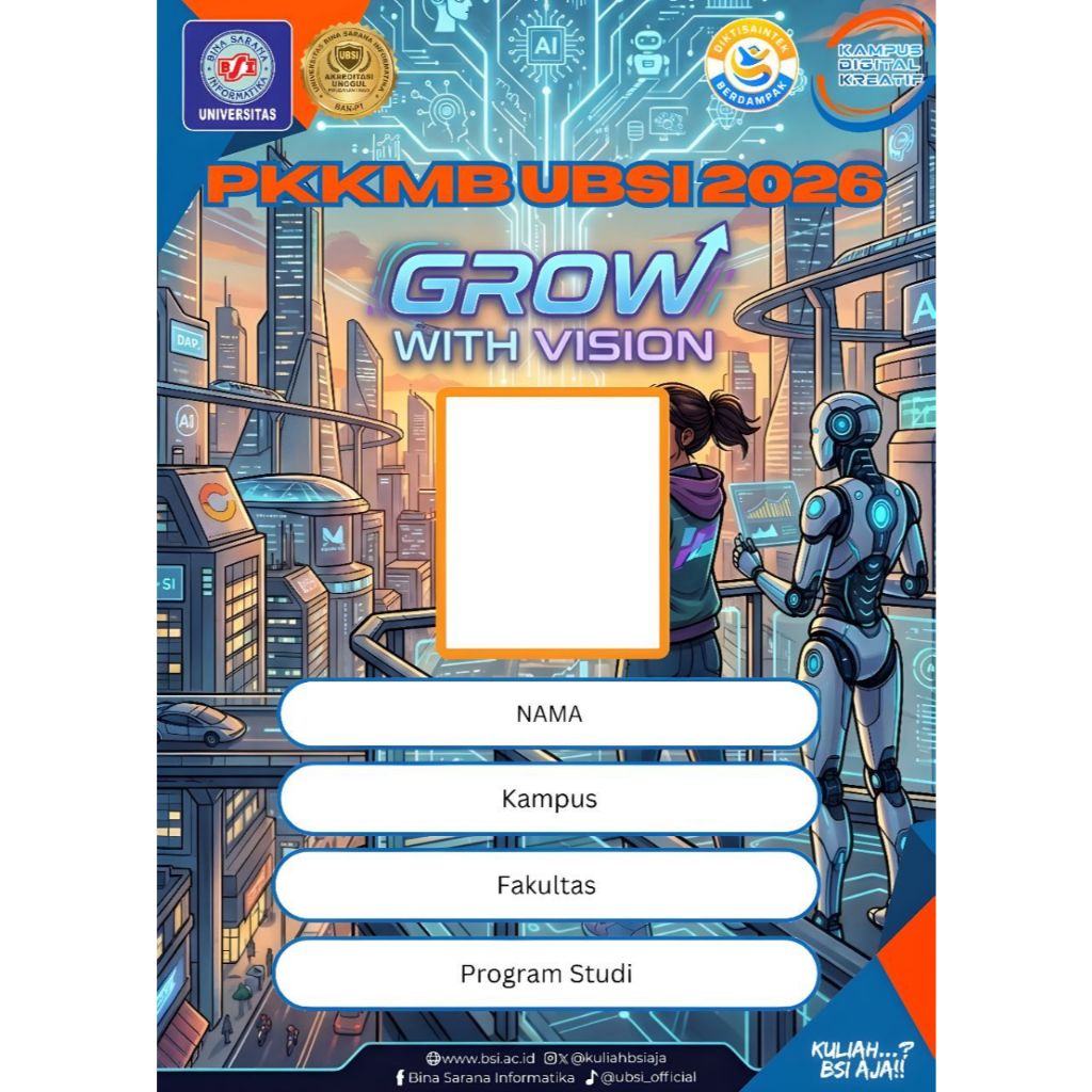 ID CARD dan Tali lanyard Hitam BSI Maret 2026