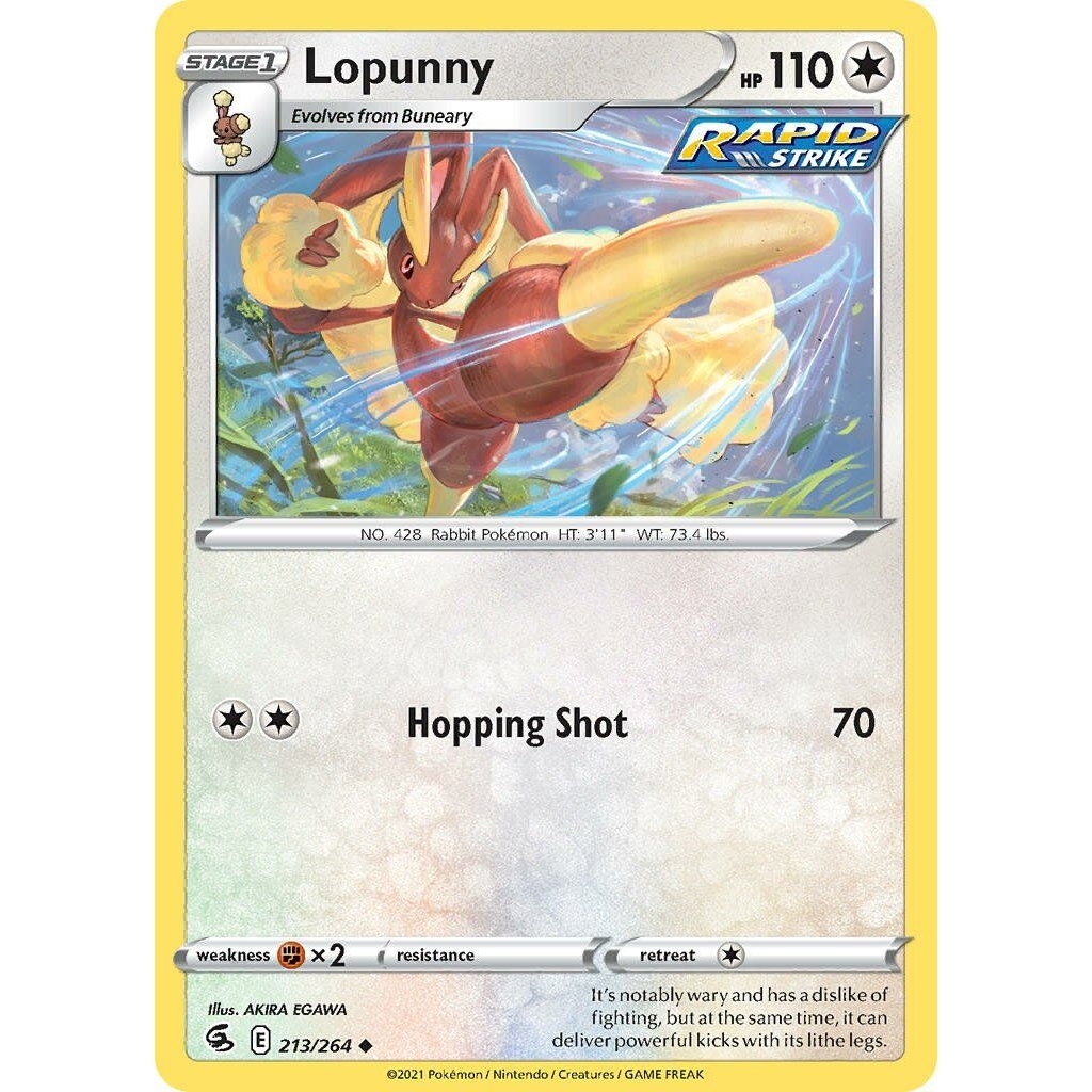 Tcg Pokemon Lopunny Common 2021