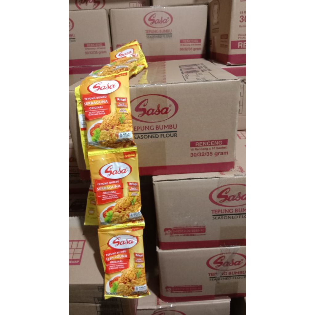 [COD]Promo 1Dus Tepung Bumbu Sasa 1000 Serbaguna Original 32Gr Isi 15 Renceng x 10 Sachet/Tepung Sas