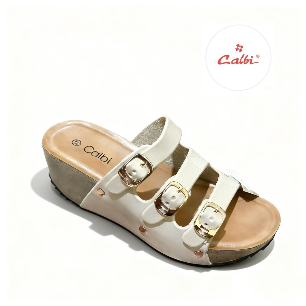 Calbi original- Sandal Wanita Wedges Tinggi 5cm