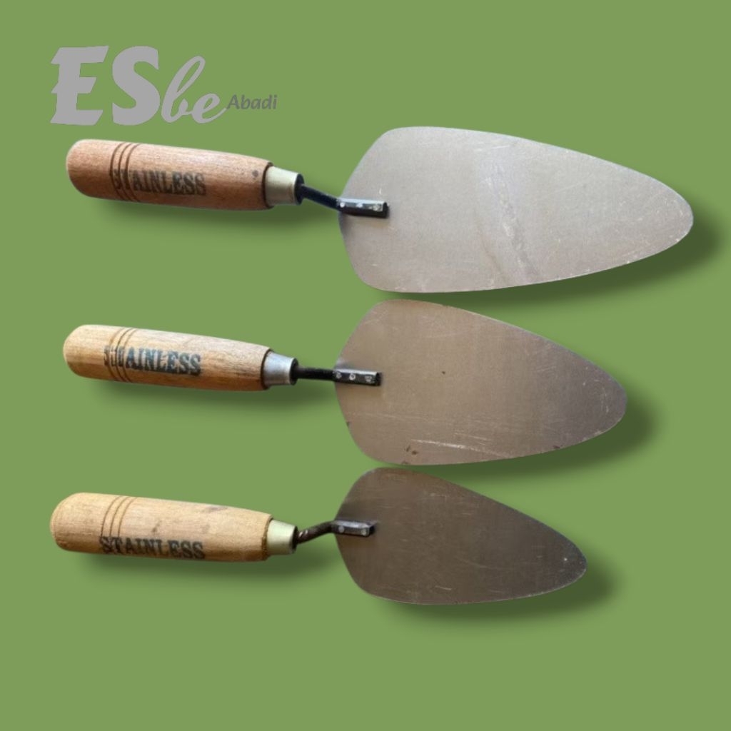 Cetok Stainless Steel Original | Alat Tukang Bangunan | Anti Karat Kualitas Tukang