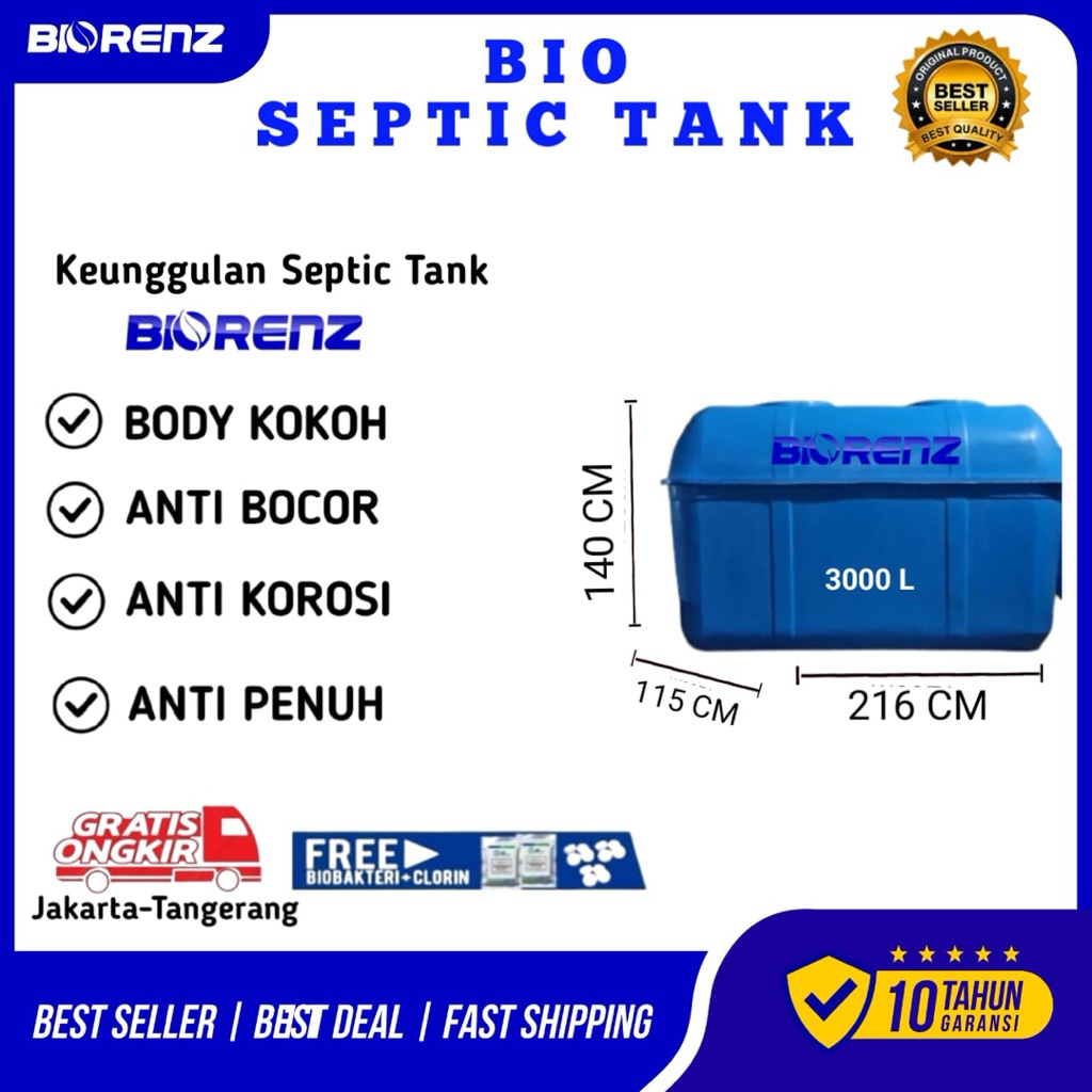 SepticTank,BioTech,BioFill,BioTank,BioRenz 3000L