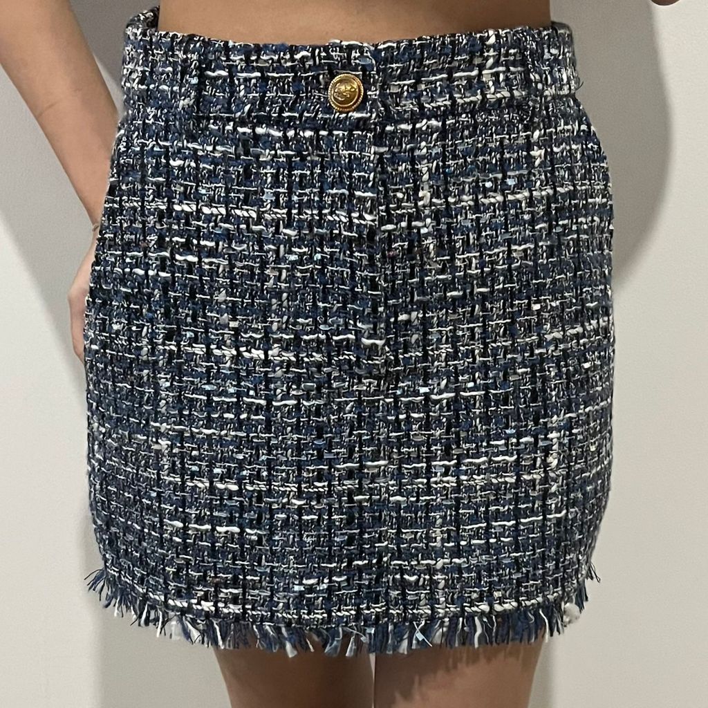Tweed Skirt Mini