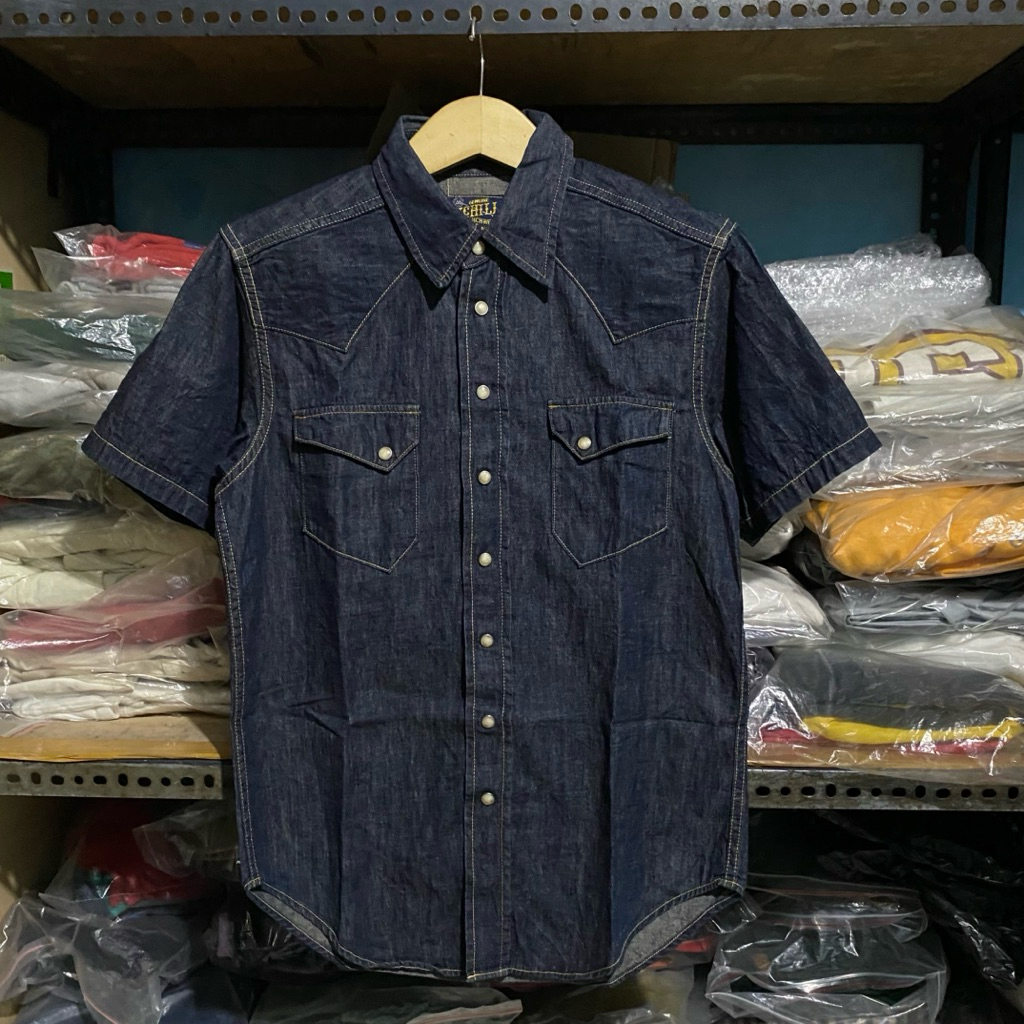 McHill Ranchwear Toys McCoy Western S/S Shirt Biru Size 14 68x49