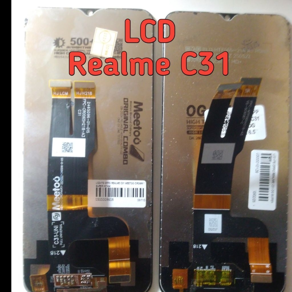 LCD Realme C31 Copotan Normal