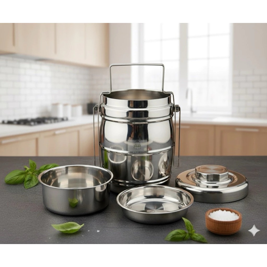 rantang tunggal stainless 2 lietr nagako 3 susun / rantang 3 susun