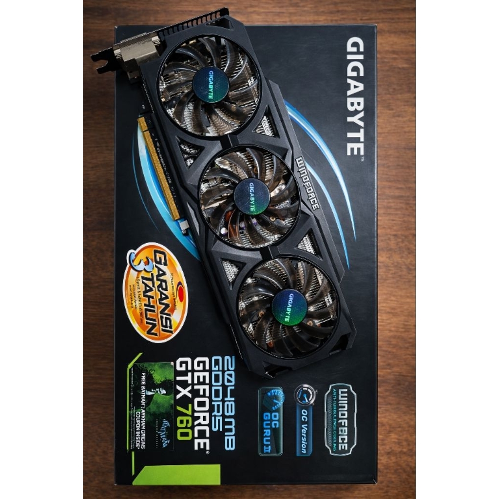 GPU Gigabyte GTX 760 2GB GDDR5 Windforce OC – Normal Mulus + Box